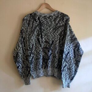 VINTAGE White Oak Funky Oversized Grandpa Sweater Size Small